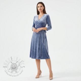 Tkanina elastyczny aksamit VELVET STRETCH blue