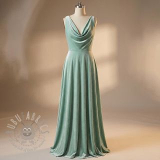 Tkanina elastyczny aksamit VELVET STRETCH mint
