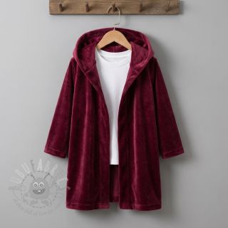 Tkanina elastyczny aksamit VELVET STRETCH bordeaux