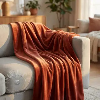Tkanina elastyczny aksamit VELVET STRETCH brick