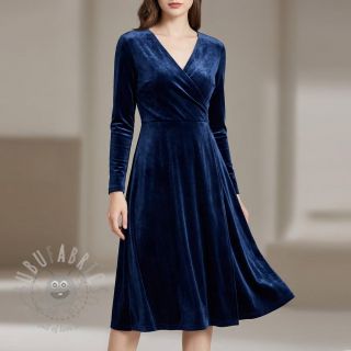 Tkanina elastyczny aksamit VELVET STRETCH navy