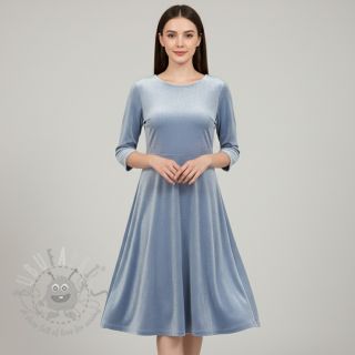 Tkanina elastyczny aksamit VELVET STRETCH light blue