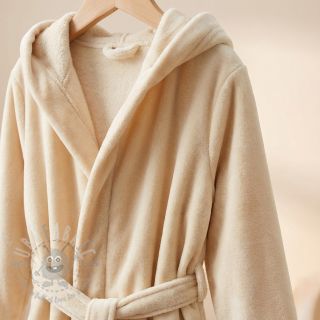 Tkanina elastyczny aksamit VELVET STRETCH ecru