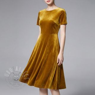 Tkanina elastyczny aksamit VELVET STRETCH camel