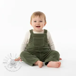 Tkanina elastyczny aksamit VELVET STRETCH camo green