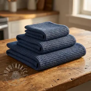 Wafel bawełniany dark jeans
