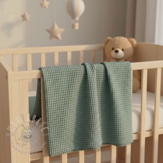 Wafel bawełniany cyan