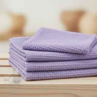 Wafel bawełniany bright lilac