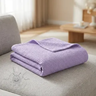 Wafel bawełniany bright lilac