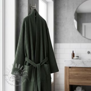 Wafel bawełniany army green