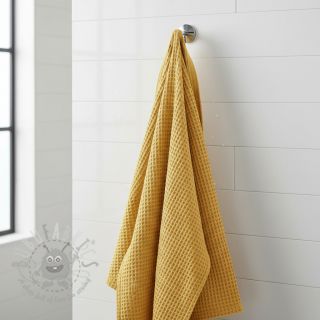 Wafel bawełniany soft yellow