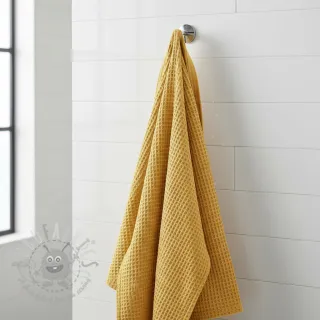 Wafel bawełniany soft yellow