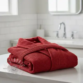 Wafel bawełniany red