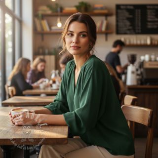 Wiskoza RADIANCE dark green