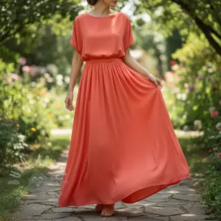 Wiskoza RADIANCE coral