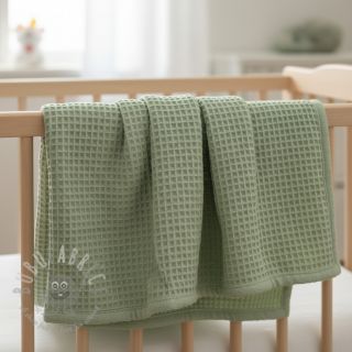 Wafel bawełniany dark mint