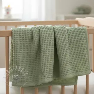 Wafel bawełniany dark mint