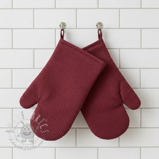 Wafel bawełniany bordeaux