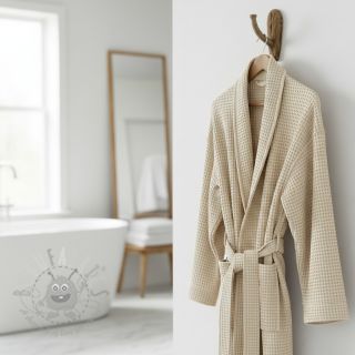 Wafel bawełniany light sand