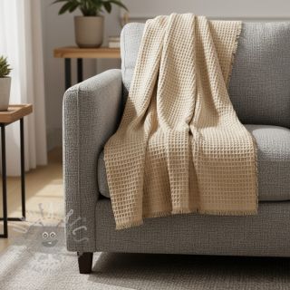 Wafel bawełniany light sand