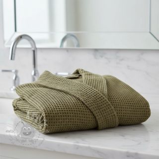 Wafel bawełniany moss green