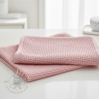 Wafel bawełniany wybielany róż