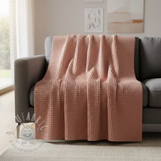Wafel bawełniany blush