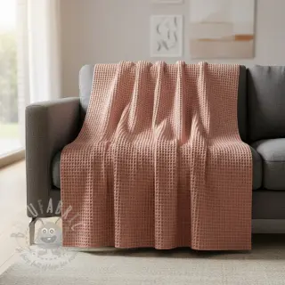 Wafel bawełniany blush