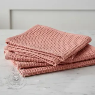 Wafel bawełniany blush