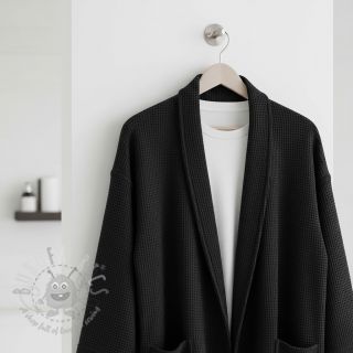 Wafel bawełniany black