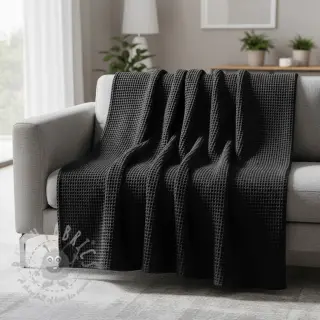 Wafel bawełniany black