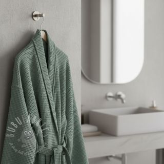 Wafel bawełniany dark green