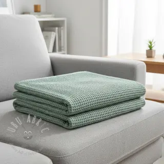 Wafel bawełniany dark green