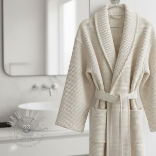 Wafel bawełniany ecru