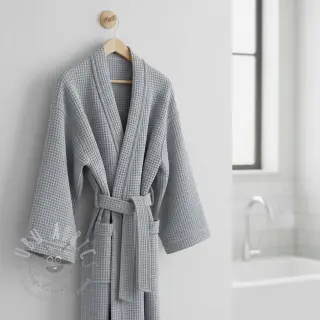 Wafel bawełniany grey