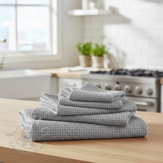 Wafel bawełniany grey