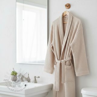 Wafel bawełniany light beige