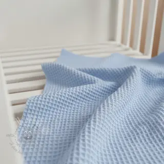 Wafel bawełniany light blue