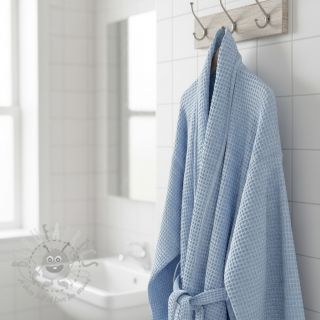 Wafel bawełniany light blue