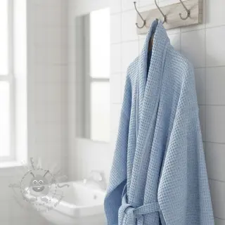Wafel bawełniany light blue