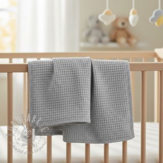 Wafel bawełniany light grey