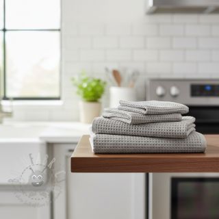 Wafel bawełniany light grey