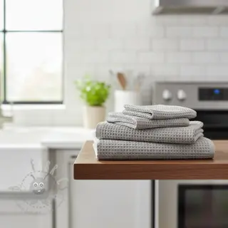 Wafel bawełniany light grey