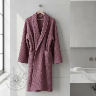 Wafel bawełniany mauve