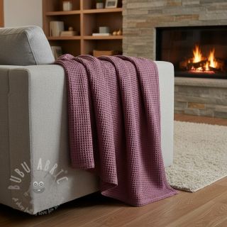 Wafel bawełniany mauve