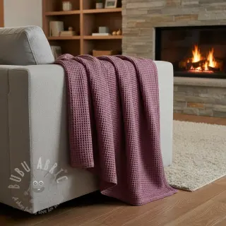 Wafel bawełniany mauve