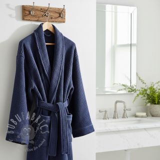 Wafel bawełniany navy