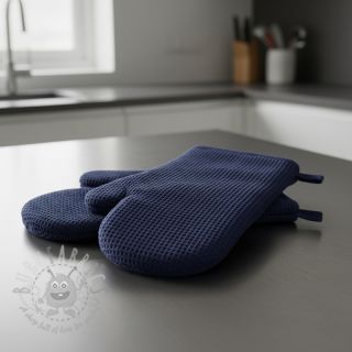 Wafel bawełniany navy