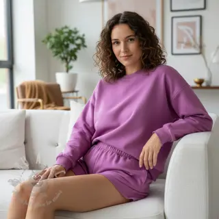 Dresówka PREMIUM crocus