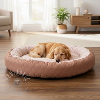 Pikowana tkanina Round old rose